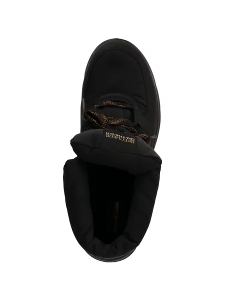 Боти Skechers с връзки с дантела черно