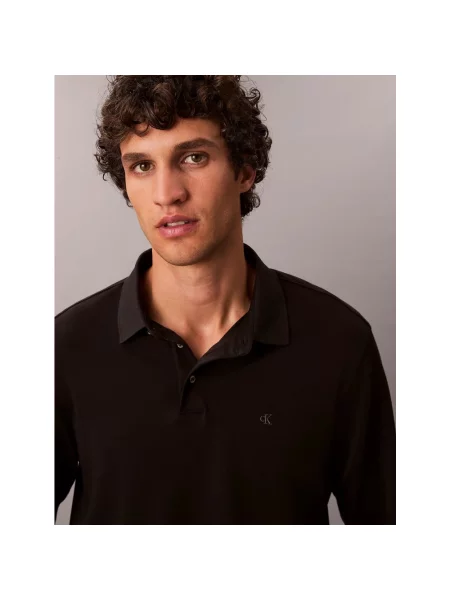 Calvin Klein longsleeve gładki czarny