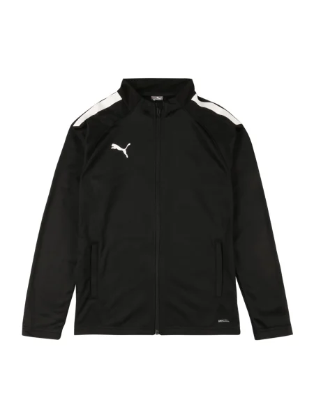 PUMA Geacă sport TeamLiga negru alb