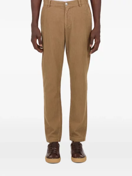 Pantaloni Roberto Cavalli de catifea cord maro
