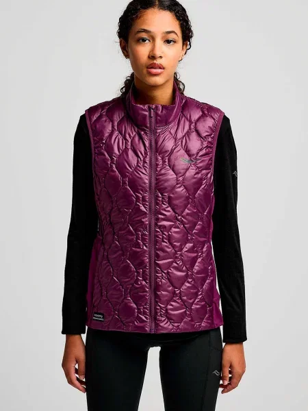 Утеплений жилет Saucony фіолетовий