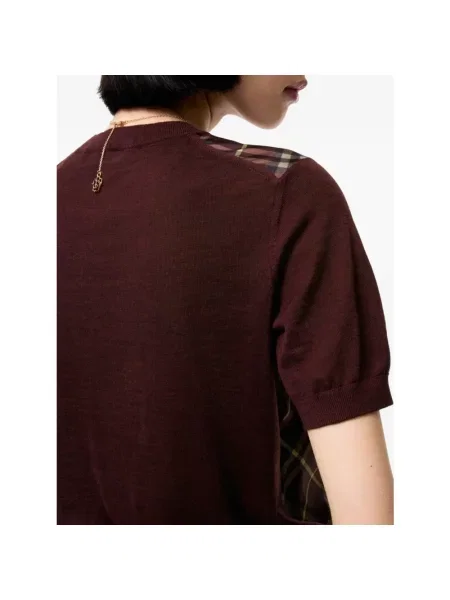 Sweter Burberry czerwony