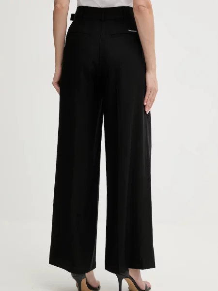 Karl Lagerfeld pantaloni lat high waist negru