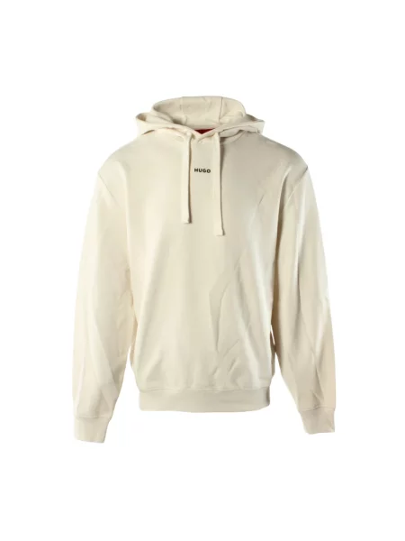 Bluza z kapturem Boss beżowa