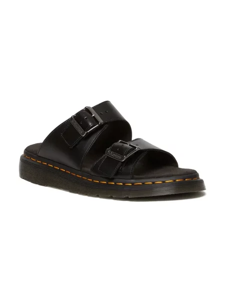 Кожаные шлепанцы Dr. Martens