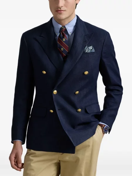 Krátký spodní díl plavek Polo Ralph Lauren s aplikacemi se stahovací šňůrkou modrý