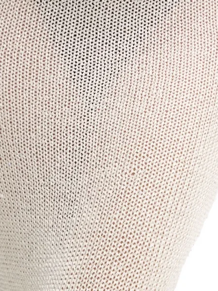 Dzianinowa spódnica Paramidonna z rozcieciem biała