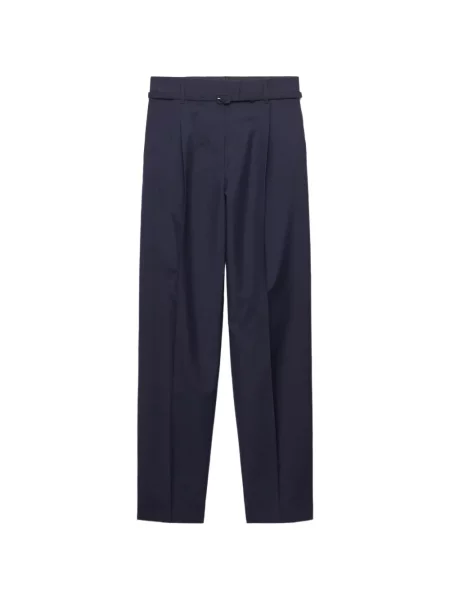 Pantaloni Prada de mohair albastru