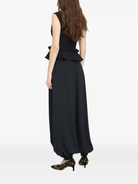 Top Rotate Birger Christensen cu model floral negru