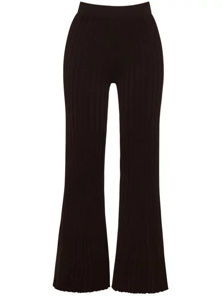 Decupat pantaloni Adam Lippes tricotate negru
