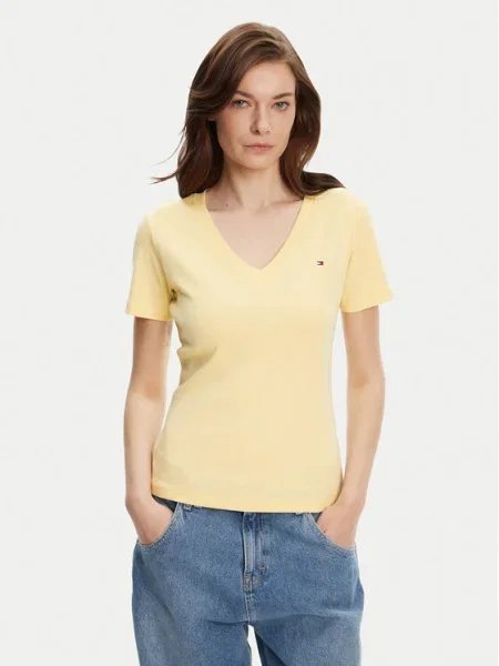TOMMY HILFIGER Tričko Cody svetložltá žltá