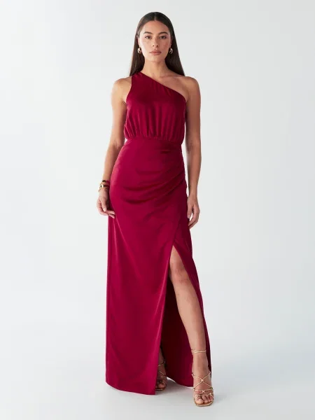 BWLDR Rochie DUSTY MAXI DRESS' roșu