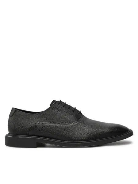 HUGO De piele pantofi derby gryff oxfr negru