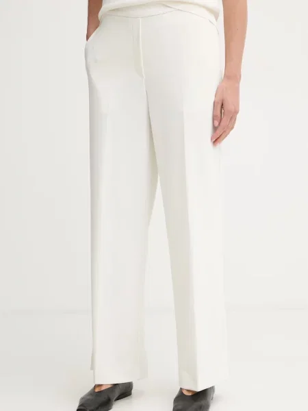 Calvin Klein straight hlače ženske bež