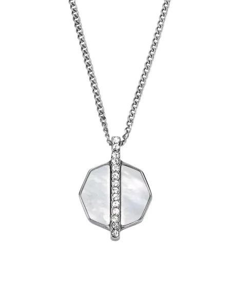 Ogrlica Fossil srebrna