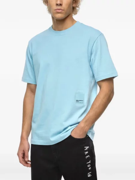 Scurt tricou Karl Lagerfeld Jeans albastru