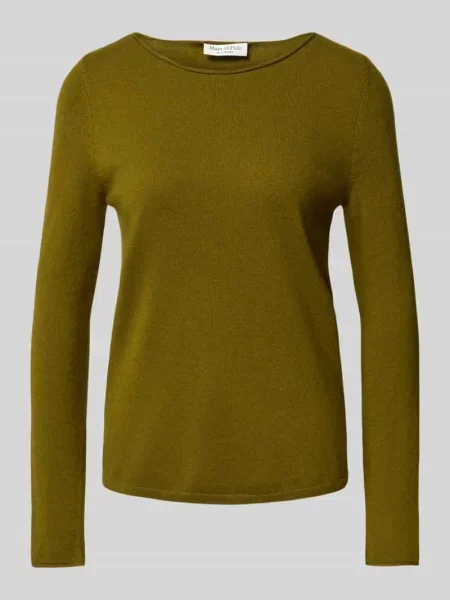 Sweter o kroju regular fit z dzianiny z mieszanki żywej wełny Marc O'polo
