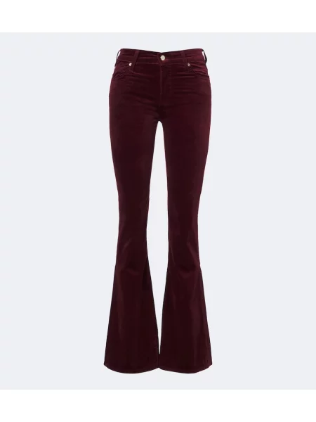 Pantaloni 7 For All Mankind de catifea evazate