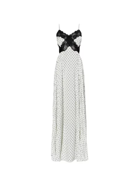 Rochie Self-portrait cu buline din dantelă alb