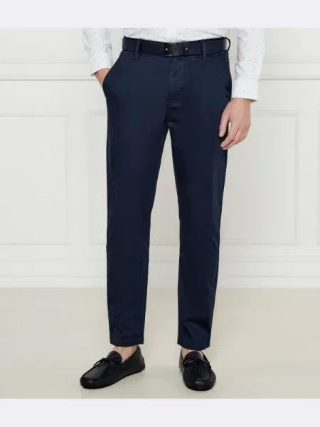 BOSS ORANGE Chino nadrág | Tapered fit kék