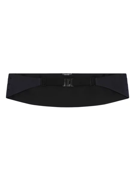 Curea Dolce & Gabbana de mătase plisată negru