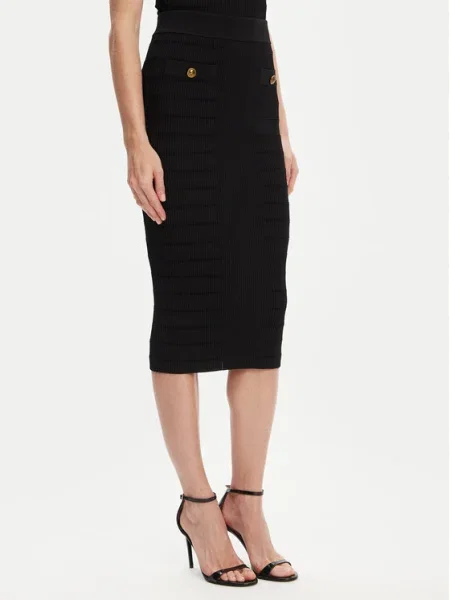 Guess Fustă tip creion negru