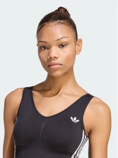 Adidas Sportinė liemenėlė Essentials 3 Stripes Seamless Bralette juoda