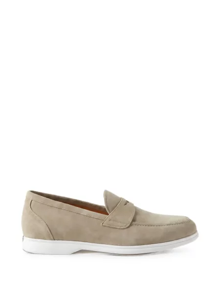 Chiloți Kiton din piele de căprioară slip-on