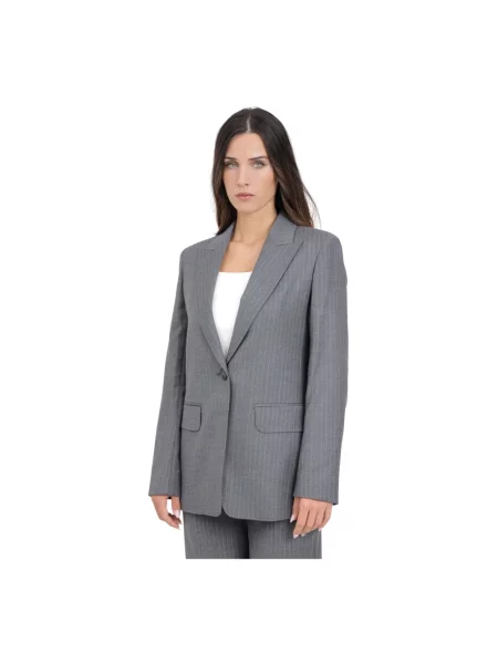 Marynarka Max Mara wełniana szara
