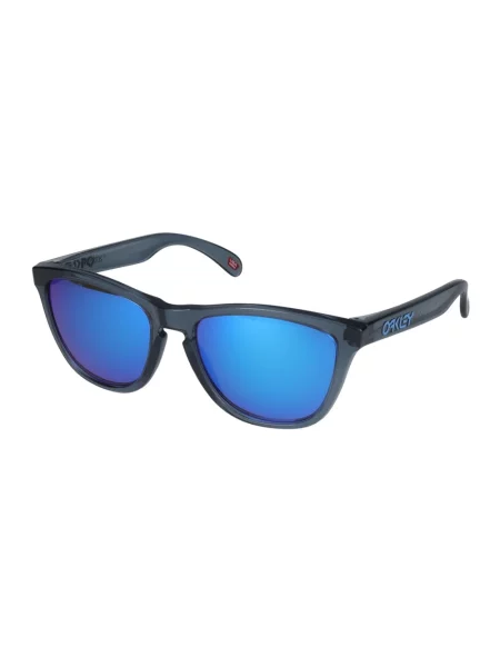 Okulary przeciwsłoneczne Oakley Frogskins Crystal Black z soczewkami polaryzacyjnymi Prizm Sapphire czarne