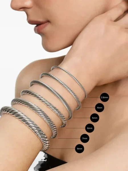 Brăţară David Yurman cu garnet argintiu
