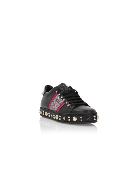 Sneakersy Philipp Plein skórzane czarne