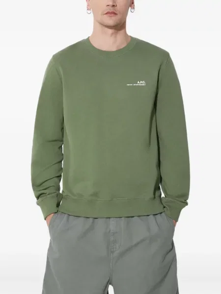 Hanorac crewneck A.p.c. verde
