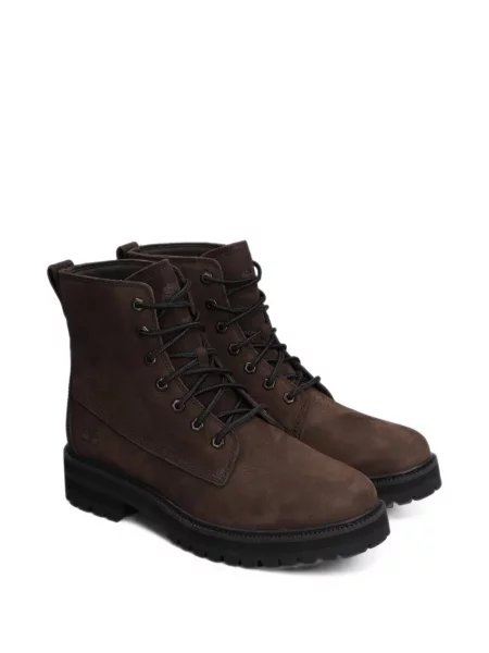 Iš natūralios odos žygių žygio batai Timberland su raišteliais ruda