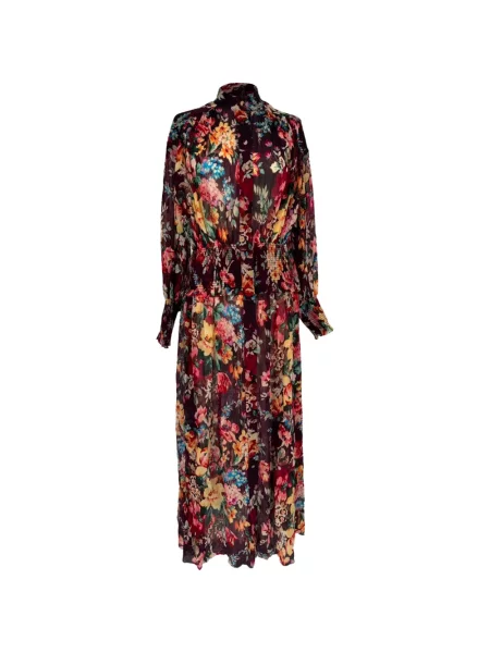 Lung rochie maxi Zimmermann cu model floral cu imagine violet
