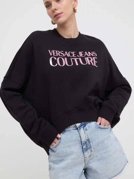 Bluza Versace Jeans Couture z logo czarna