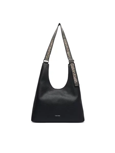 Τσάντα Calvin Klein Webbing Adj Strap Large Shoulder μαύρο
