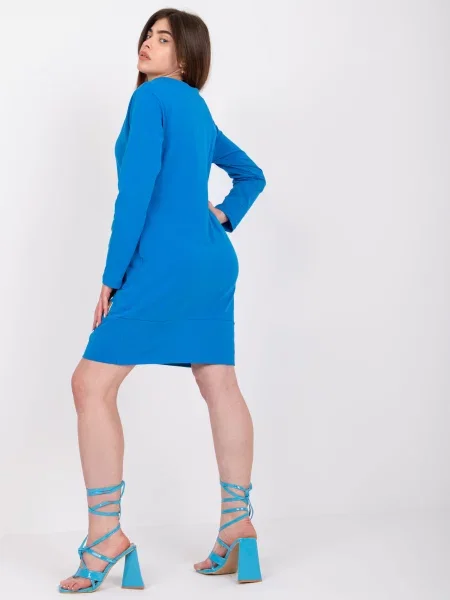 Oblekové šaty Fashionhunters modrá
