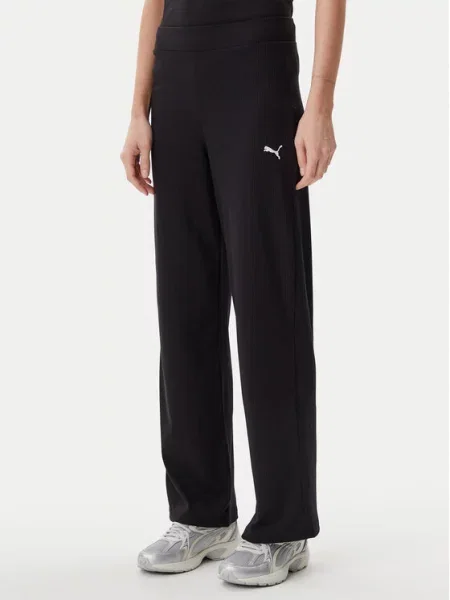 Puma Спортивні штани Ess Elevated Straight Fit чорний