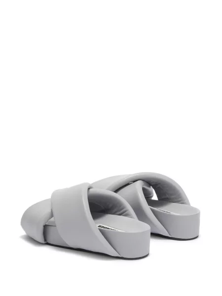 Sandale Jil Sander din piele gri