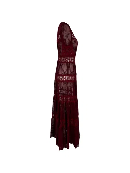 Rochie maxi Zimmermann din dantelă roșu