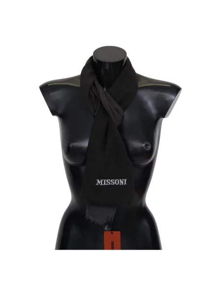 Szal Missoni wełniana czarna