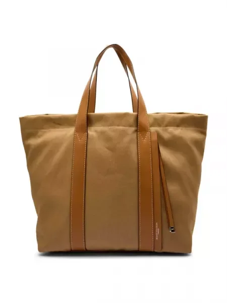 GIANNI CHIARINI Geantă shopper SARA cu adaos de piele
