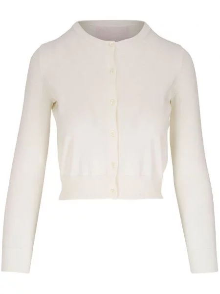 Cardigan Carolina Herrera alb