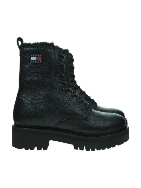 Čipkované džínsy Tommy Hilfiger čierna