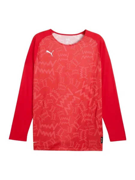 PUMA Tricou funcțional Teamjaws roșu / roșu pepene / negru alb