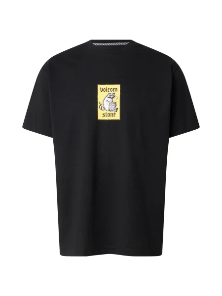 Volcom Tricou ROCKOUT galben / negru alb