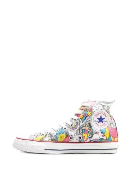 Květinové tenisky Converse Chuck Taylor All Star s třásněmi bílé