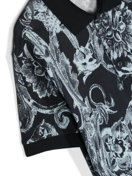 Koszulka polo dziecięca Versace niebieska