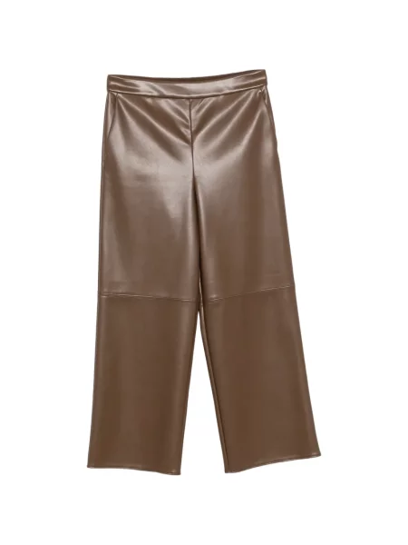 Decupat pantaloni 's Max Mara din piele maro